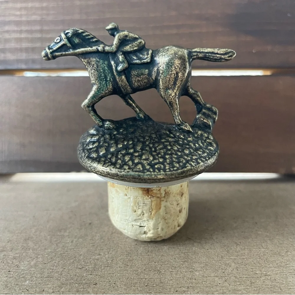 Blanton’s Bourbon Jockey Bottle Stopper LETTER T